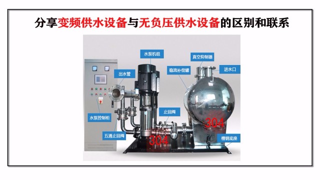分享變頻供水設(shè)備與無負(fù)壓供水設(shè)備的區(qū)別和聯(lián)系